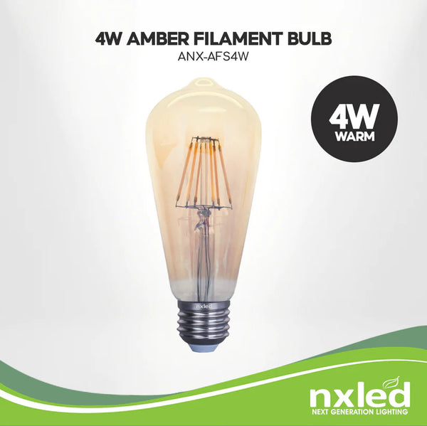 Nxled Amber Filament Bulb 4W (ANX-AFS4W)