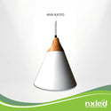 Nxled Wooden Cone Chandelier - White (ANX-KA112W)