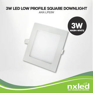Nxled 3W LED Low Profile Downlight (ANX-LPS3W)