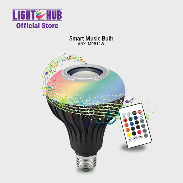 Nxled Smart Music Party Bulb Bluetooth Speaker w/ Remote (ANX-MPB12W)