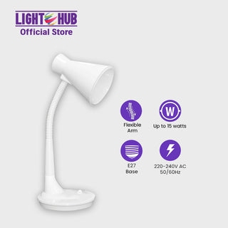 Nxled White Table Lamp (ANX-MT207W)