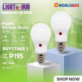 BUY 1 TAKE 1: Nxled Photo Sensor Bulb 11W Warm White (ANX-PS11WW x 2)