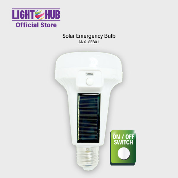 Nxled Solar Emergency Torch Bulb with on/off button 8W (ANX-SEB01)
