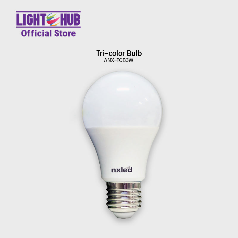 Nxled 3W Tri color Bulb (ANX-TCB3W) | Lighthub.Store