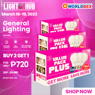 BUY 2 TAKE 1: Akari LED Premiere Bulb 10 Watts Daylight Value Pack (APLED3-10DL-VP2 x 3)