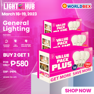 BUY 2 TAKE 1: Akari LED Premiere Bulb 7 Watts Daylight Value Pack (APLED3-7DL-VP2 x 3)