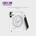 CLEARANCE SALE: Akari LED Solar Rechargeable 4-inch Mini Fan with Lantern (ARF-5867)