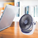 CLEARANCE SALE: Akari 4" Rechargeable Cooling Fan Black (ARF-5881B)