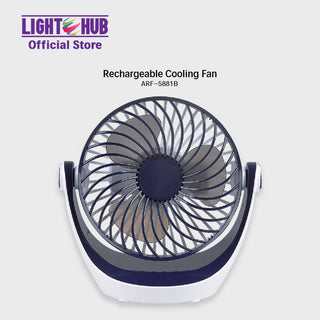CLEARANCE SALE: Akari 4" Rechargeable Cooling Fan Black (ARF-5881B)