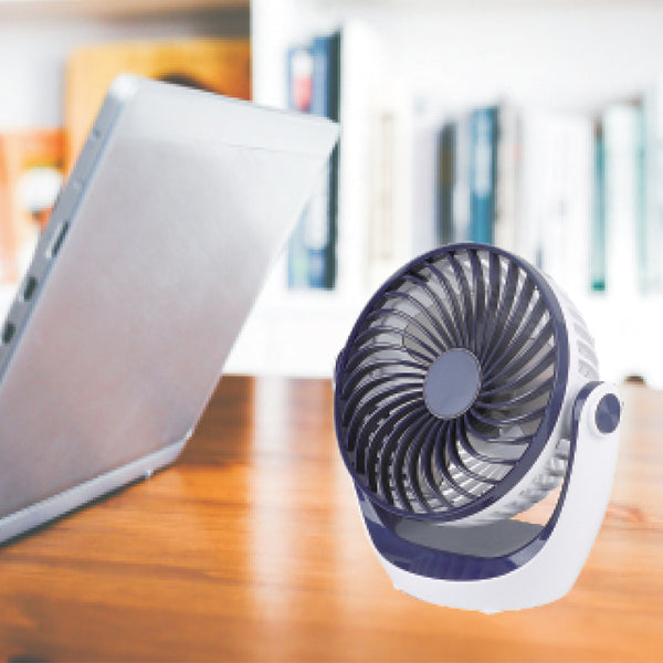 CLEARANCE SALE: Akari 4" Rechargeable Cooling Fan Black (ARF-5881B)