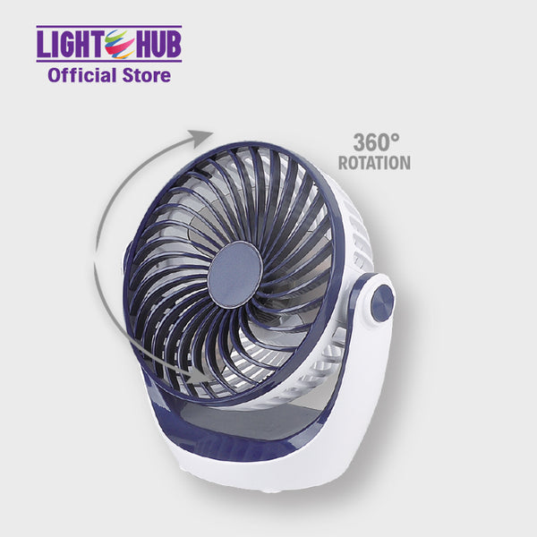 CLEARANCE SALE: Akari 4" Rechargeable Cooling Fan Black (ARF-5881B)