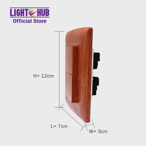 Akari 2 Gang 1 Way Switch (AWD-102WI)