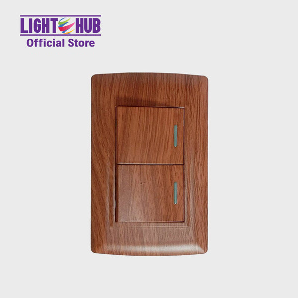 Akari 2 Gang 1 Way Switch (AWD-102WI)