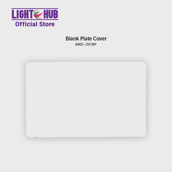 Akari Blank Plate Medium White (AWD-Z01BP)