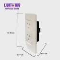 Akari Universal Duplex Outlet w/ Grounding (AWD-Z8201)