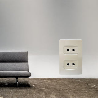 Akari 2 Gang 2 Pin Universal Outlet (AWD-Z8202)