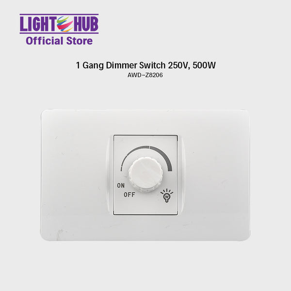 Akari 1 Gang Dimmer Switch (AWD-Z8206)