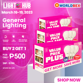 BUY 2 TAKE 1: Akari LED Premiere Bulb 5 Watts Daylight Value Pack (APLED3-5DL-VP2 x 3)
