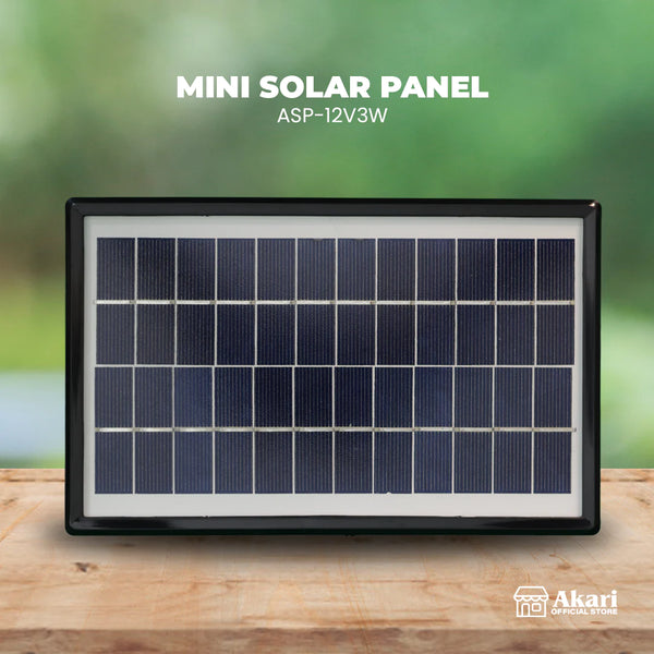 Akari Mini Solar Panel 12V 3W (ASP-12V3W)